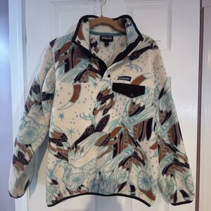 Patagonia Women’s Harvest Moon Owl Synchilla Pullover Size X-Small